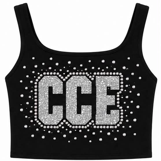 CCE silver bling top