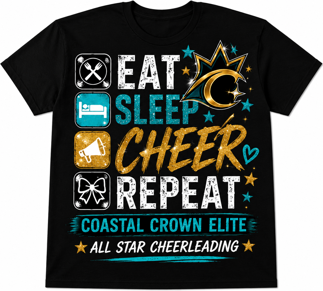 Eat Sleep Cheer T-shirt